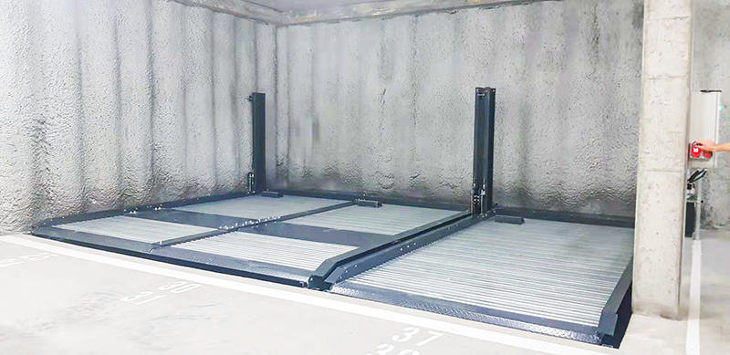 地坑式停車提高停車效率，還能省下不少空間